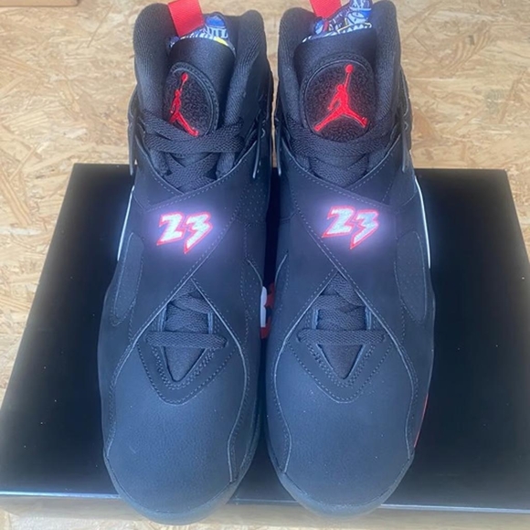 Air Jordan 8 Retro Playoffs 2023 black/true red - Picture 6 of 9